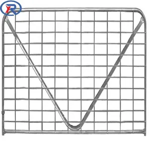 Portões de aço para fazenda de gado, malha de arame soldada, portão de corrente para fazenda, gado, ovelhas e cavalos