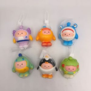 ของเล่นเด็กคลายเครียด ของขวัญ ตุ๊กตาไข่ บีบแล้วคืนรูปช้า ของเล่นบีบมีเสียงดนตรี บรรจุในถุงตาข่าย ของเล่นบีบการ์ตูนแสนสนุก - Product Image 5