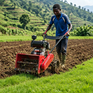 Mini Power Weeder <b>Machine</b> 7hp Petrol <b>Walk</b> Behind Tiller Cultivator For Garden Farm - Product Image 1