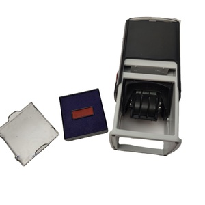 Almohadilla de sello de <span class=keywords><strong>2</strong></span> colores preentintada, fecha rectangular, sellos autoentintables 5030 para bolsa de plástico - Product Image 6