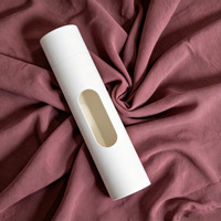 Boîte d'emballage personnalisée pour sous-vêtements et chaussettes, boîte cylindrique en carton ronde avec fenêtre ovale transparente