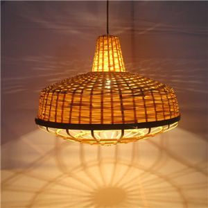 Abat-jour suspendu tissé à la main en matériaux naturels, couvercle de lampe décoratif pour projets hôteliers et de complexes de villégiature - Product Image 4