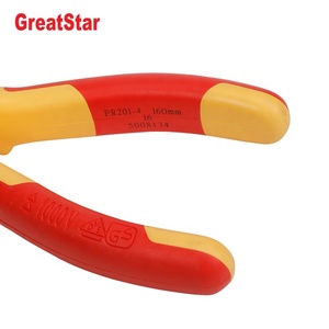 6" 152mm 1000V VDE Approved Steel Insulated <b>Wire</b> <b>Stripper</b> Plier Dual-material Comfort Grip Handle for DIY Cutting OEM - Product Image 4