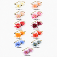 Têtes de fleurs artificielles multicolores en chrysanthème araignée pour la décoration DIY de chaussures, sandales, tongs, pinces à cheveux et sacs