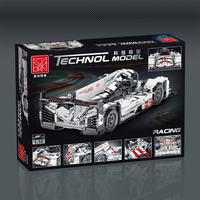 2026 Mork 022012 Techol Serie de Modelos de Juguetes para Niños, Coche de Carreras MOC, Sets de Bloques de Construcción Híbridos para Ensamblar