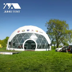 Barraca de vidro geomédico grande, barraca para eventos glamping de restaurante igloo dome