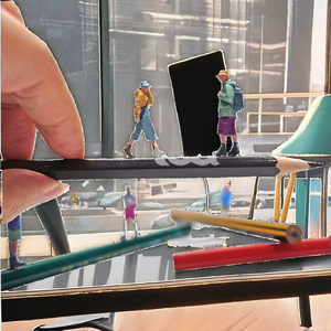 Ingenious Custom 1/64 Scale ABS Resin Mini Figure Model Toy Painted Man Walking <strong>Frozen</strong> <strong>Dress</strong> Woman High Entertainment for - Product Image 2