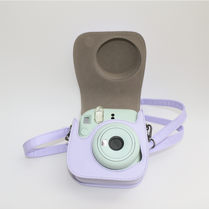 กระเป๋ากล้องหนัง PU ป้องกันแบบใหม่ของ Lerp สำหรับกล้อง <span class=keywords><strong>Fujifilm</strong></span> Fuji <span class=keywords><strong>Instax</strong></span> <span class=keywords><strong>Mini</strong></span> 12 - Product Image 5