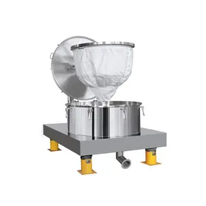 Nice price 2 phase sugarcane juice filter separation plate basket centrifuge for beverage industry
