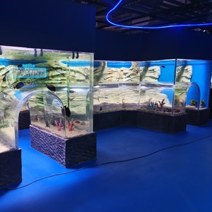 Leyu Grande taille tahan a la chaleur de haute qualite petit akuarium, akuarium <span class=keywords><strong>Grand</strong></span> acrylique - Product Image 5