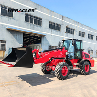HERACLES Factory Direct Supply 2.5ton Compact Small Front End H580 Mini Chargeuse sur pneus avec 1 an de garantie PLC & Gearbox
