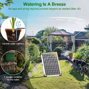 Dispositivo de Riego Solar, Kit de Sistema de Riego Automático, Temporizador de Riego por Goteo para 50 Macetas, Interior, Exterior, Jardín, Balcón, Patio - Product Image 2