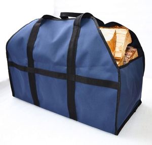 Sac de transport pour bûches de bois de chauffage, sac de transport pour bois de cheminée, sac de rangement robuste en Oxford pour accessoires de poêle à bois - Product Image 3
