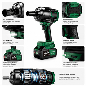 Llave <span class=keywords><strong>de</strong></span> <span class=keywords><strong>Impacto</strong></span> Eléctrica Inalámbrica <span class=keywords><strong>de</strong></span> 3/4 Pulgadas, Motor sin Escobillas <span class=keywords><strong>de</strong></span> Alto Torque, Batería <span class=keywords><strong>de</strong></span> 4.0Ah, Llave Eléctrica para Auto y Hogar - Product Image 4