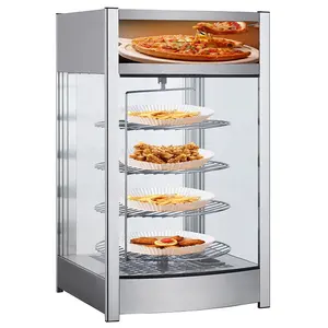 Aanrecht Display Showcase Roteren Voedselkachel Display Ce Roterende Warme Vitrine Warmer Voedsel Verwarming Vitrine