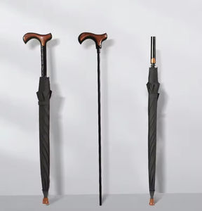 <span class=keywords><strong>Parapluie</strong></span> de vieil <span class=keywords><strong>homme</strong></span> avec poignée de <span class=keywords><strong>canne</strong></span> créative avec haut antidérapant parapluies personnalisés de randonnée multifonctionnels - Product Image 5