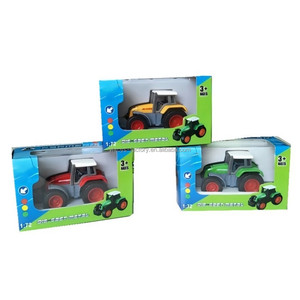 12 Cái/Bộ 1/72 Die-cast máy kéo mô hình đồ chơi kim loại & nhựa trượt đúc xe tải trẻ em 'mô phỏng trang trại giáo dục xe đồ chơi - Product Image 6