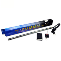 Tira de Luces LED RGB de Alta Calidad de 22 Pulgadas 5050 con 48 Bombillas LED, Efecto Estroboscópico Knight Rider + Control Remoto para Automóviles