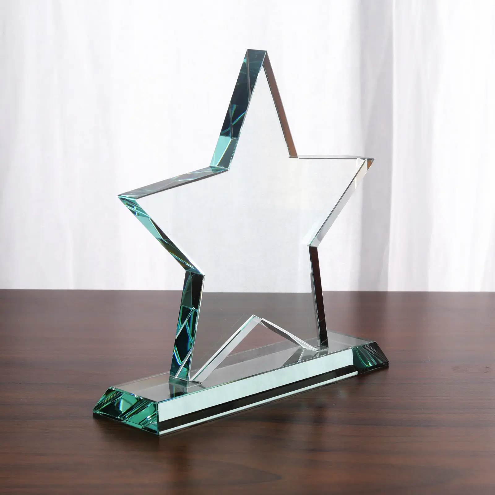 Custom Gegraveerd Kristal Achievement Award Plaque Unieke Gepersonaliseerde Crystal Corporate Werknemer Erkenning Trofee