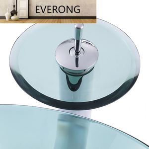 <span class=keywords><strong>Lavabo</strong></span> de vidrio de color <span class=keywords><strong>verde</strong></span> transparente EV1002 - Product Image 4