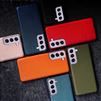 Coque de Téléphone en Cuir Véritable pour Samsung Galaxy S24 Ultra S23 Plus, Étui en Cuir Souple