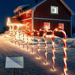 크리스마스 사탕 지팡이 빛 훈장 실내와 옥외 크리스마스 더미 휴일 옥외 야드 빛
