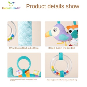 Grelots musicaux en peluche Weaners World, jouets doux pour bébés, pendentif pour <span class=keywords><strong>poussette</strong></span>, <span class=keywords><strong>hochet</strong></span> en gros pour les bébés de 0 à 1 an - Product Image 5