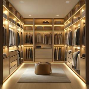 Dressing Room Walk in Bedroom Closet <b>Storage</b> <b>Cabinet</b> Combination Floor to Ceiling Open Wardrobe - Product Image 5
