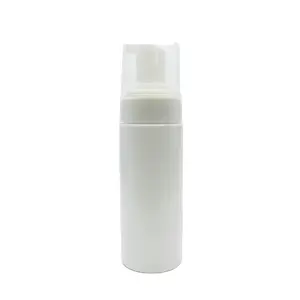 wholesale white bubble foam spray pump plastic cosmetic mousse bottle with pump 50ml 100ml FB-008RL