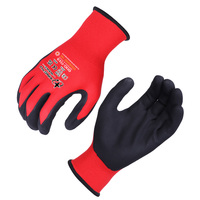 Guantes de Trabajo XINGYU de Nailon y Elastano de Calibre 15 con Recubrimiento de Espuma de Nitrilo Microfino, Guantes de Seguridad para Jardinería