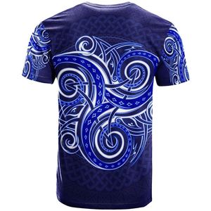 Camiseta personalizada de estilo vikingo con símbolo de disco y Triskele, precio al por mayor, camisetas de manga corta para gimnasio para hombre, camiseta de diseñador de <span class=keywords><strong>Gales</strong></span> - Product Image 2