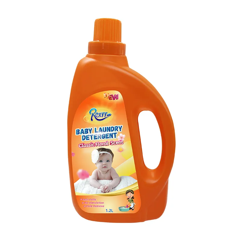 Produtos de limpeza para remoção profunda de manchas, detergente líquido para a roupa de bebês totalmente natural, novidade para uso doméstico