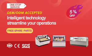 Prosky small luxury counter top italiano mini gelato gelato frigorifero display vetrina case machine - Product Image 2