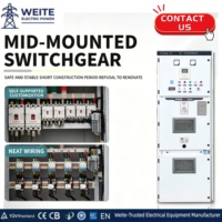 Système de commutation électrique haute tension intérieur 24 kV KYN28A, système de barres de distribution métalliques amovibles, panneau de distribution d'énergie 12 kV
