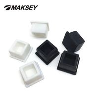 MAKSEY Bouchon carré en silicone résistant aux hautes températures, anti-collision, patin conique, bouchon anti-poussière, absorption des chocs pour embout
