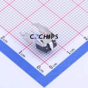 ST-1102VX-5 Tactile Switch Bent Lead Through Hole,6x6mm Switch Single Pole Single Throw Round Button 2.5N Right Angle Insert - Product Image 2