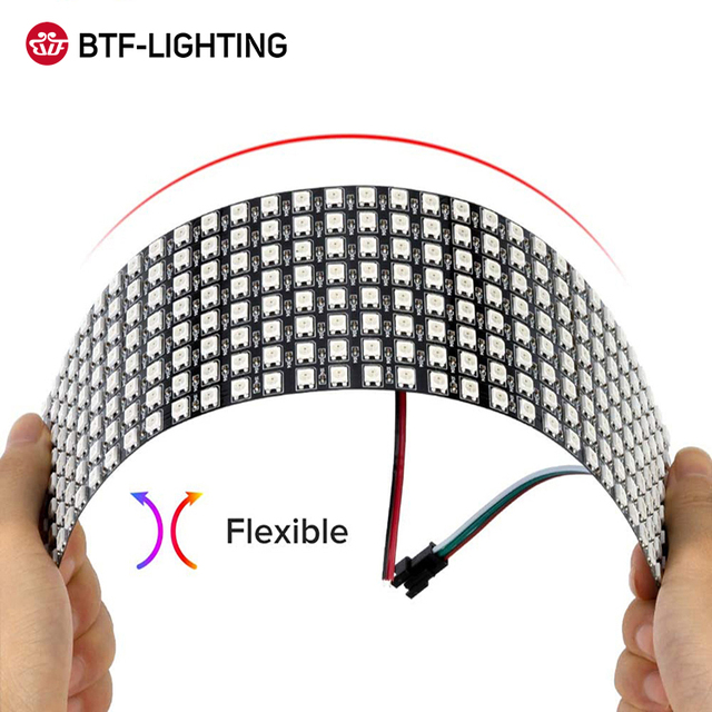 Sale Much Flexible Programmable Digital 8x8 16x16 8x32 WS2812B Pixel LED Matrix Panel