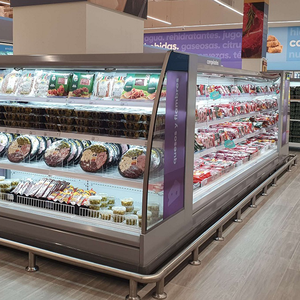 Thương mại đồ uống hiển thị tủ lạnh bán dọc đảo Máy làm lạnh cho siêu thị sản phẩm tươi lưu trữ - Product Image 3