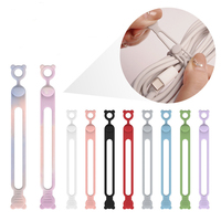 Nouvelles attaches-câbles magnétiques en silicone réutilisables, étanches, écologiques, minimalistes, multifonctionnelles, réglables et élastiques pour la gestion des chargeurs