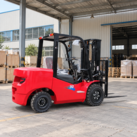 Chariots élévateurs diesel 4x4 4WD de 3 tonnes, 3,5 tonnes, 4 tonnes, 5 tonnes les plus vendus, hauteur de levage 3m-6m avec déplacement latéral