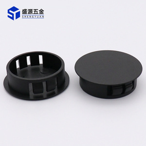 Shengyuan Plastic Round Hole Plugs Black White Cabinet Furniture Covers Decorative Caps For Kitchen Hardware - Product Image 3