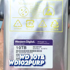Disco Duro Interno Western Digital <span class=keywords><strong>WD</strong></span> Purple <span class=keywords><strong>Pro</strong></span> de 10 TB, SATA 6 Gb/s, 512 MB de Caché, 3.5 Pulgadas, WD102PURP - Product Image 1