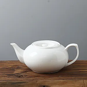 Bắc Âu đơn giản màu rắn màu trắng sứ đa container gốm trà nồi chén đĩa Jar sữa đường nồi GRAVY thuyền