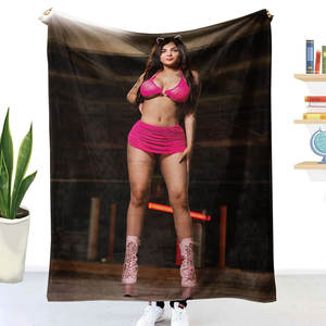 Coperta da Viaggio in Pile con Stampa Sublimatica MEXICAN Karely Ruiz, <span class=keywords><strong>Design</strong></span> Stampato con Cartoni Animati, Coperta in Poliestere - Product Image 5