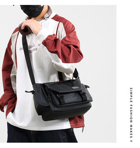 New Men's Fashion Single Shoulder Waist Messenger <b>Bag</b> Large Capacity for Students Gym Business Travel - Product Image 4