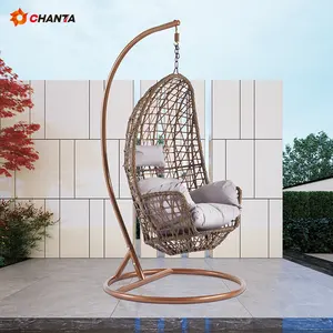 China Hersteller Outdoor Moon Shape Hubschrauber Garten Patio hängenden Schaukel sitz Stuhl