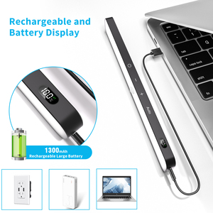 Cảm biến chuyển động tủ quần áo đèn trong nhà, hiển thị pin, 60 <span class=keywords><strong>LED</strong></span> cảm ứng thanh ánh sáng, có thể sạc lại, dính vào, tủ quần áo, tủ, truy cập - Product Image 3