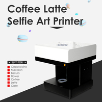 Mesin Printer Makanan Langsung ke Makanan Printer Makanan 3D untuk Kustomisasi Macaron, Cokelat, Kue Kopi 4 Cangkir dan Makanan