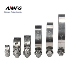 <strong>Pipe</strong> <strong>Clip</strong> Clamp Hydraulic Stainless Steel <strong>Pipe</strong> Clamp <strong>25mm</strong> American Type Hose Clamp Abrazaderas De Acero Inoxidable - Product Image 4