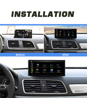 Pantalla de navegación GPS automática Android 14 DE 10,25 pulgadas con DSP Snapdragon 680 para Audi Q3 2013-2019 Reproductores MP3/MP4 incorporados